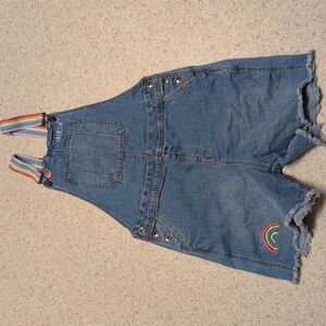 Rainbow Overall Shorts